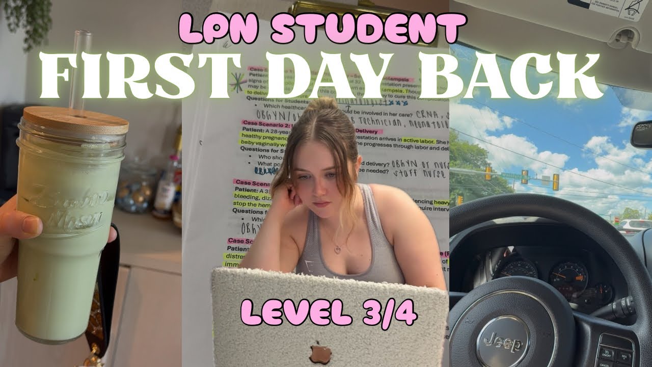 LPN Student Vlog | First Day Back to Nursing School After Summer Break