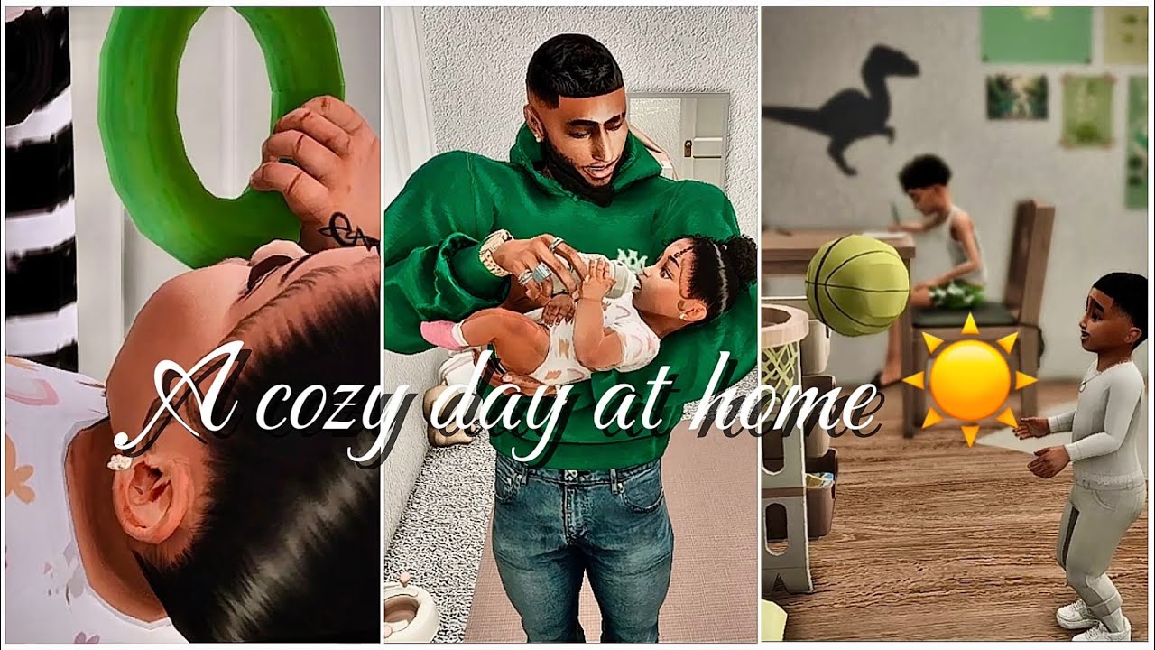 Just Dad + the Kids Today 🍼 | Sims 4 Cozy Day in the Life