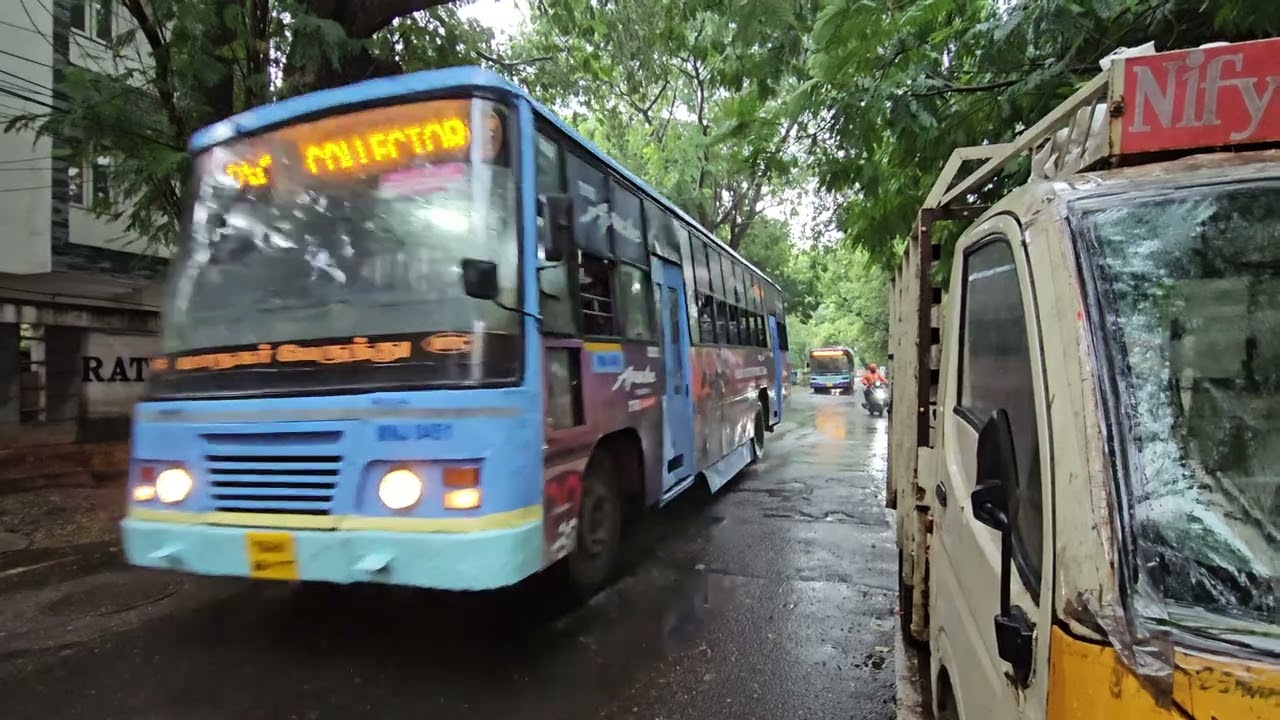 Relaxing rain walk in Abhiramipuram | 19 May 2025