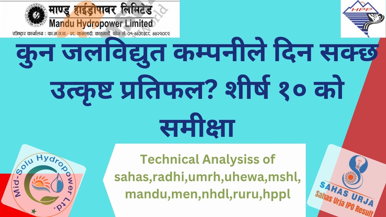 नेप्सेका उत्कृष्ट १० जलविद्युत कम्पनी  Analysis ,SAHAS,,MANDU,MEN,NHDL,RURU,HPPL#sharemarketnepal