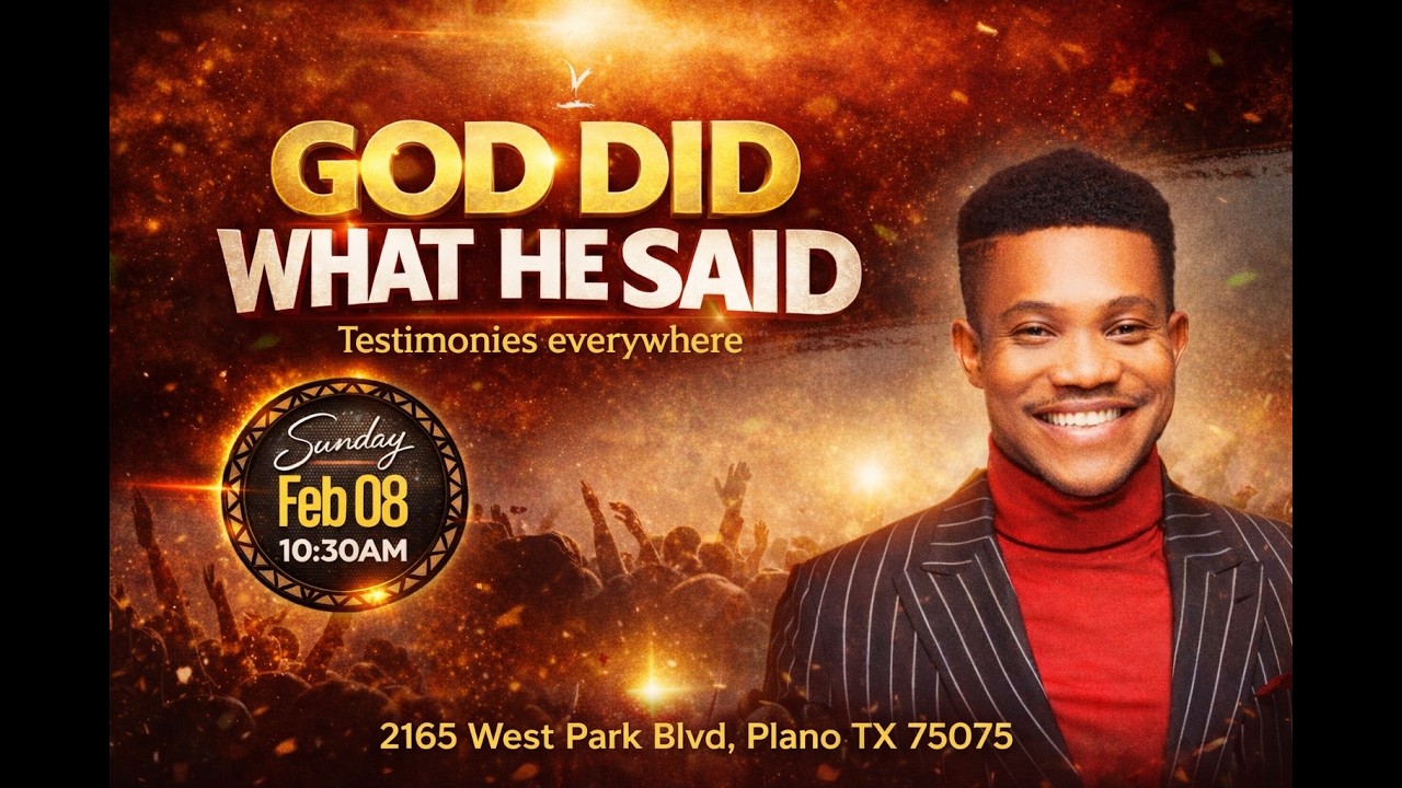 SUNDAY SERVICE || GOD DID WHAT HE SAID! || PST KAY || 02/08/26