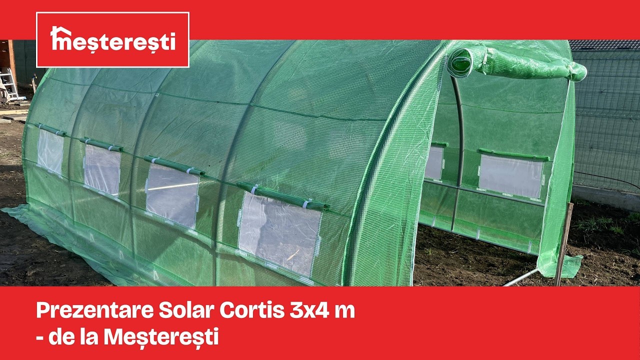 Prezentare Solar pentru Gradina Cortis (varianta prezentata are dimensiunea de 3x4 m) - Meșterești