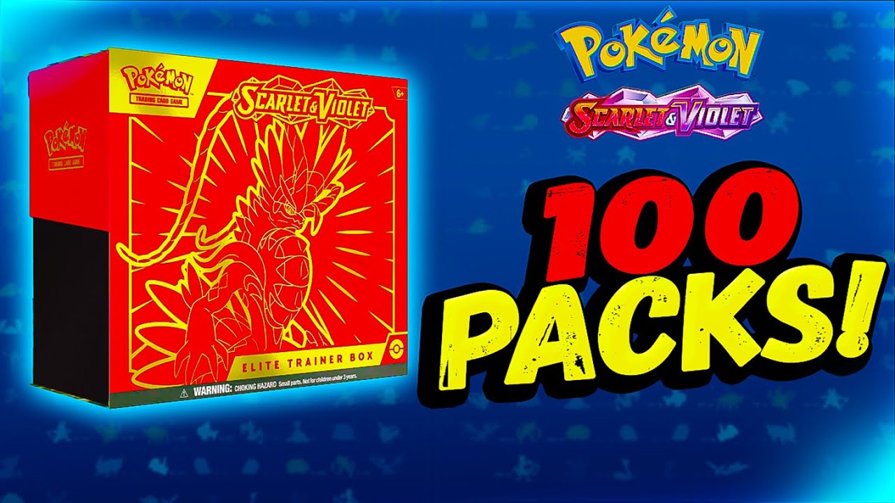 Opening 100x Pokémon Scarlet and Violet Booster Packs!