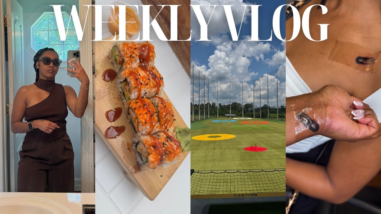 Weekly VLOG | Visiting Family & Friends, Topgolf Fun, Matching Tattoos & Good Eats