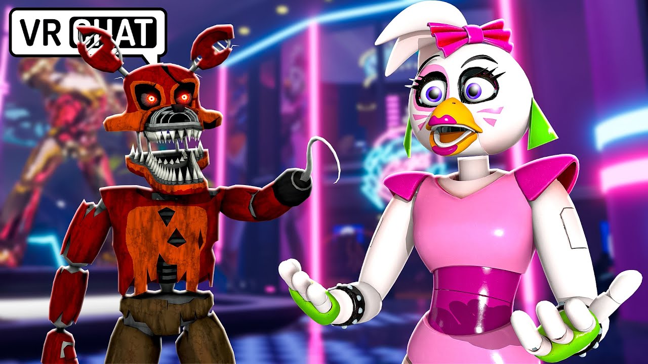 Nightmare Foxy CONFRONTS Glamrock Chica in VRCHAT