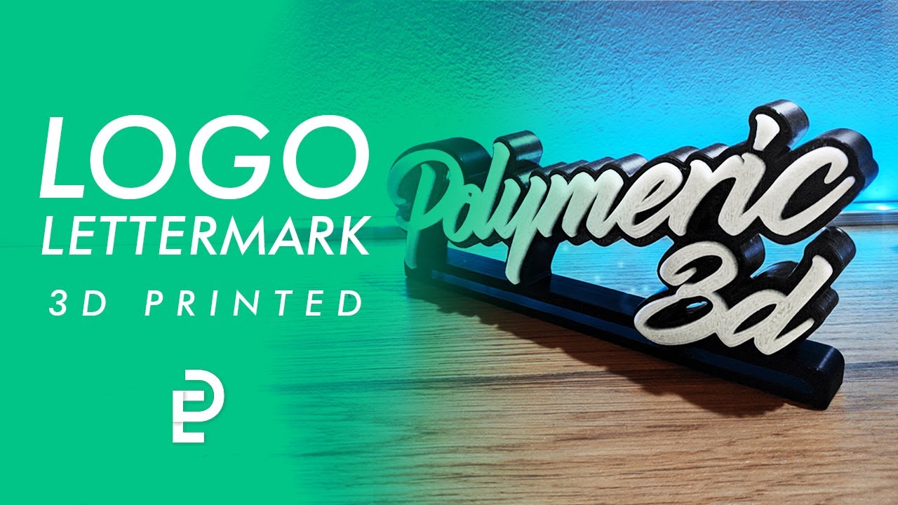 Logo lettermark 3D Printed | Logo stampato in 3d!