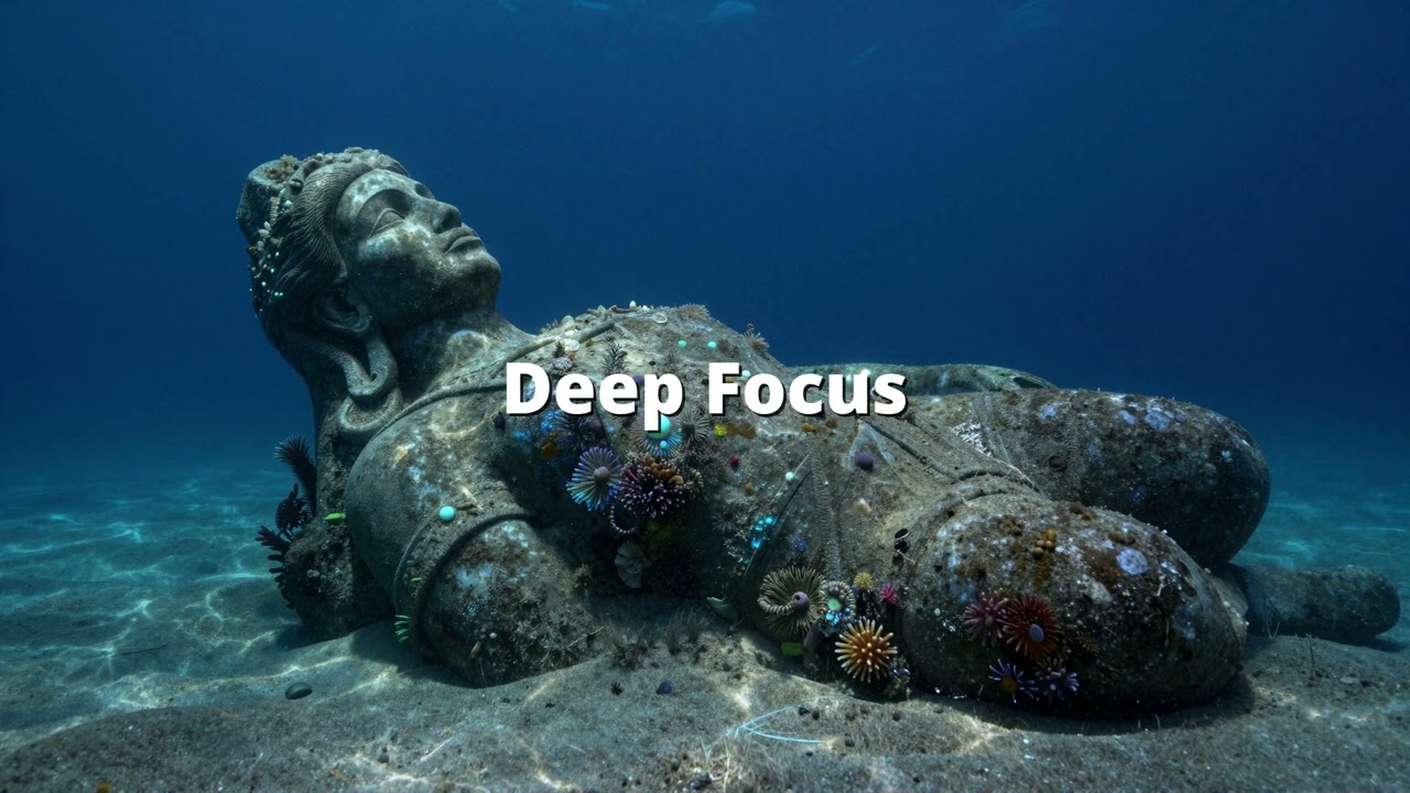 Underwater Temple | 🌊 Deep Ocean Ambient Music for Deep Focus & Coding | 61 Min