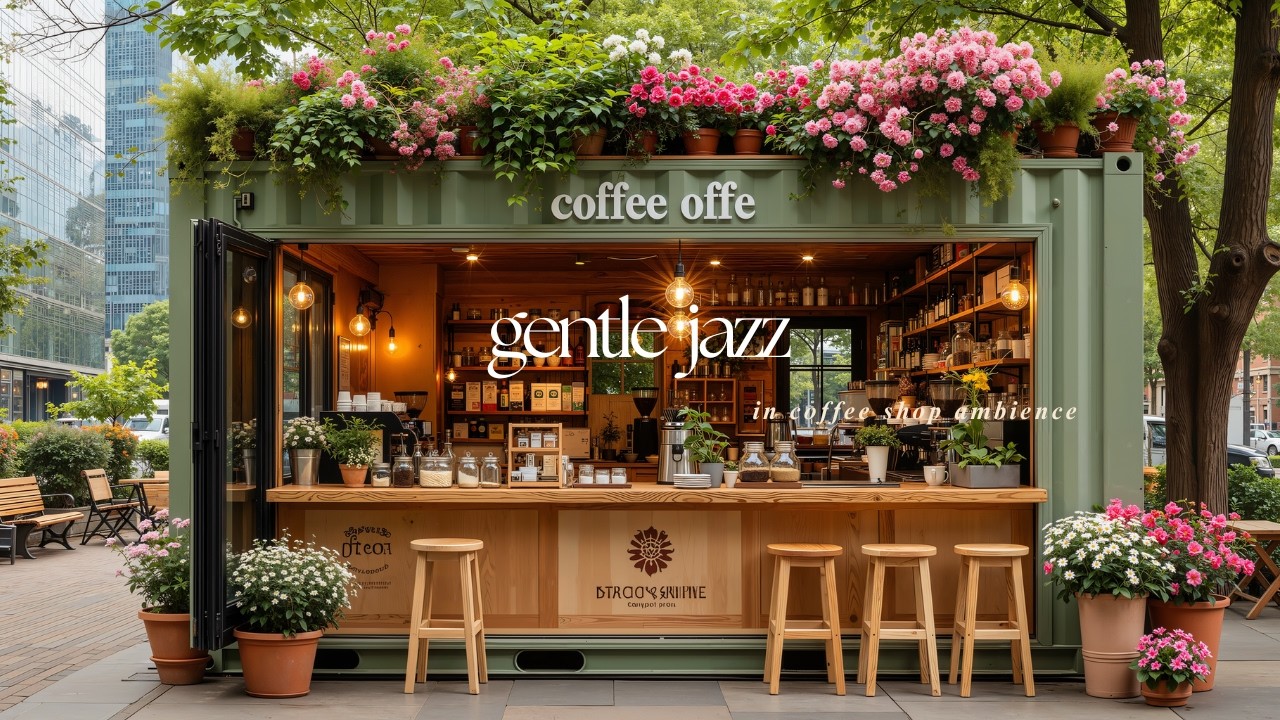 Весенняя Джазовая Кофейня Spring Jazz Cabin Для Глубокого Расслабления | Спокойный День Под Нежну...