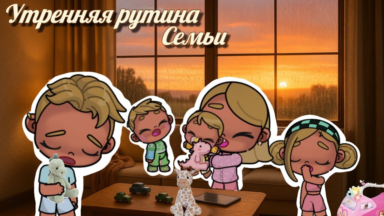 💤🌄УТРЕННИЯЯ РУТИНА👀 СЕМЬИ✨ В АВАТАР WORLD🌍 ИСТОРИЯ🍯 СЕМЬИ🛍️
