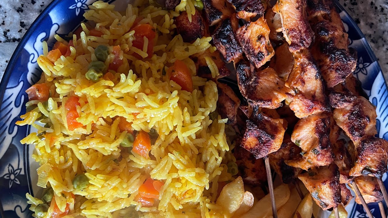 حضري قطبان دجاج مشوي في الفرن مع روز كيجي خطير ولذيذ🍡😋😋