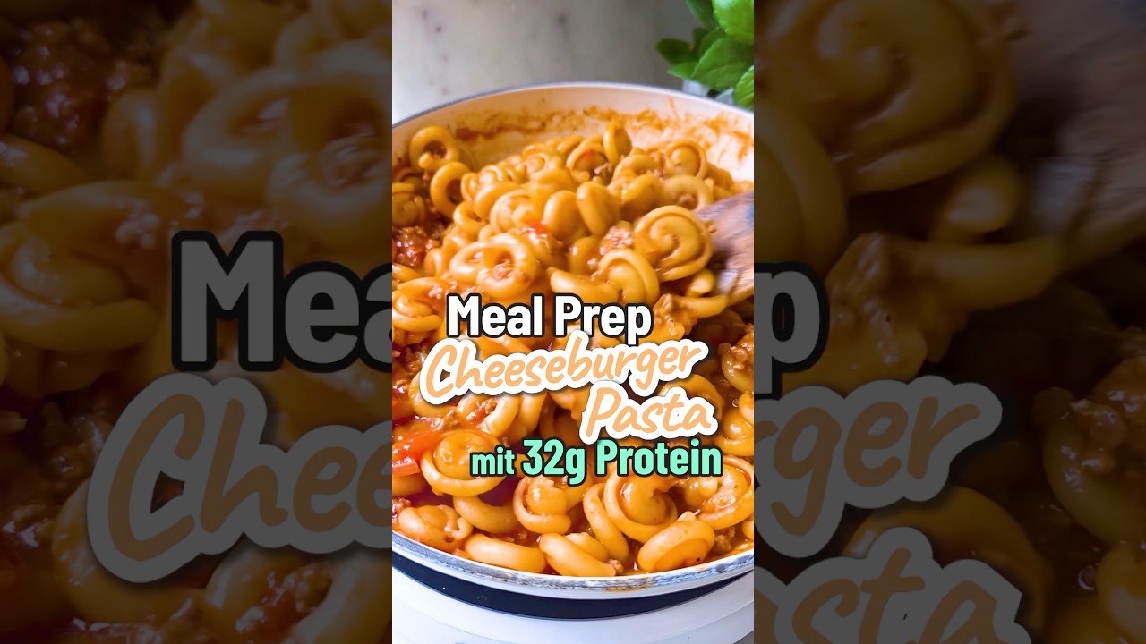 Meal Prep Cheeseburger Pasta | 32g Protein 🍔