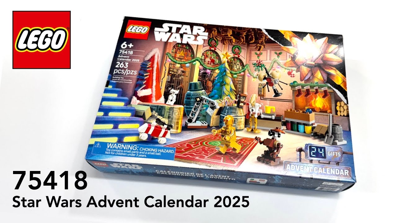 LEGO Star Wars Advent Calendar 2025 75418 Unboxing