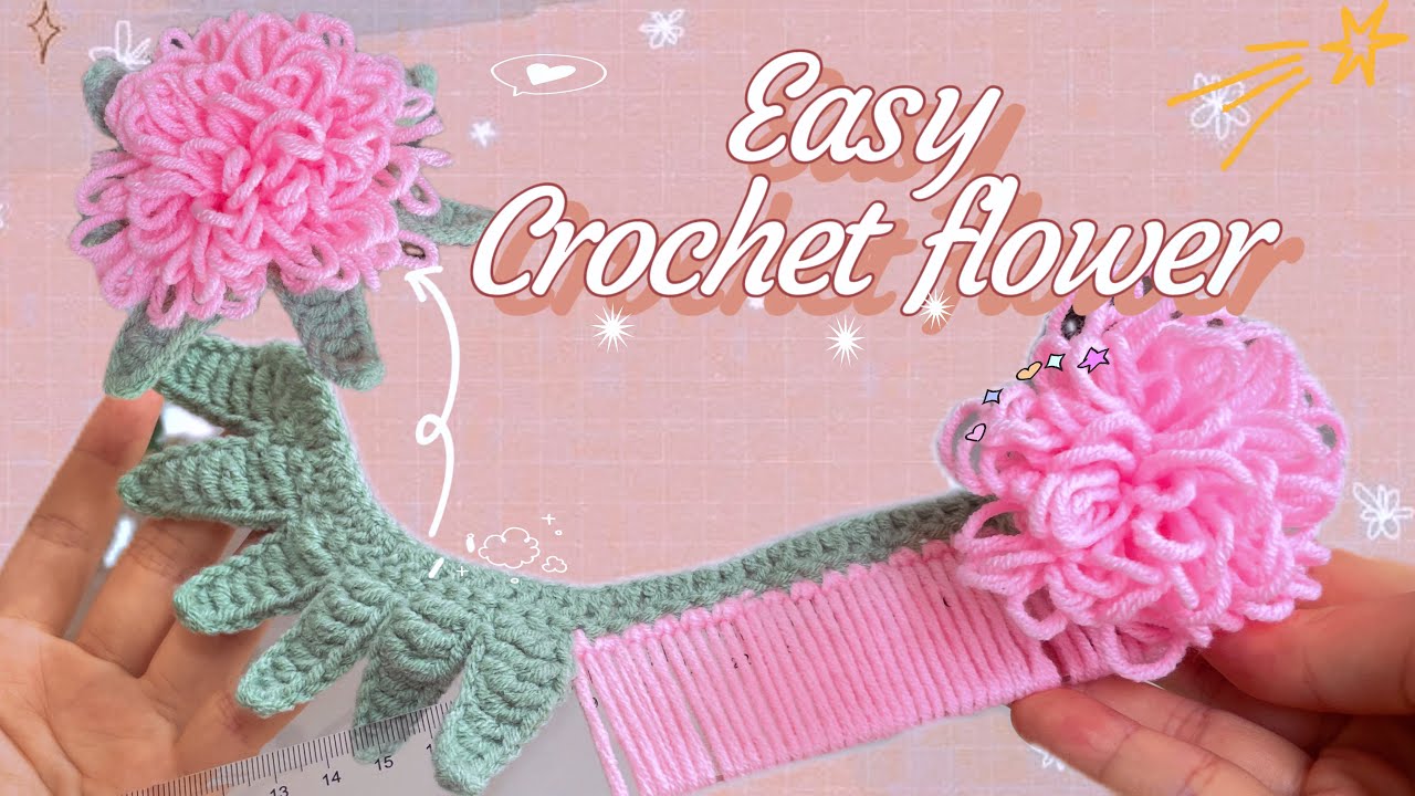 How to crochet chrysanthemum flower easy | mini chrysanthemum #crochetanywhere