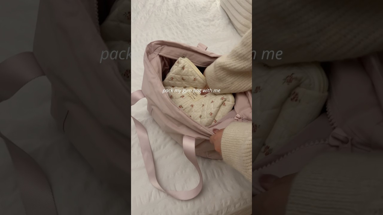 pack my gym bag with me🤎 