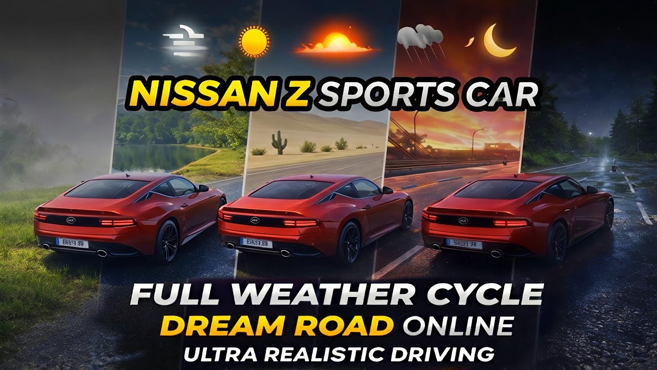 Nisaan Z Sports Car - Dream Road Online🌦️ Полный цикл погодных условий ✨🔥