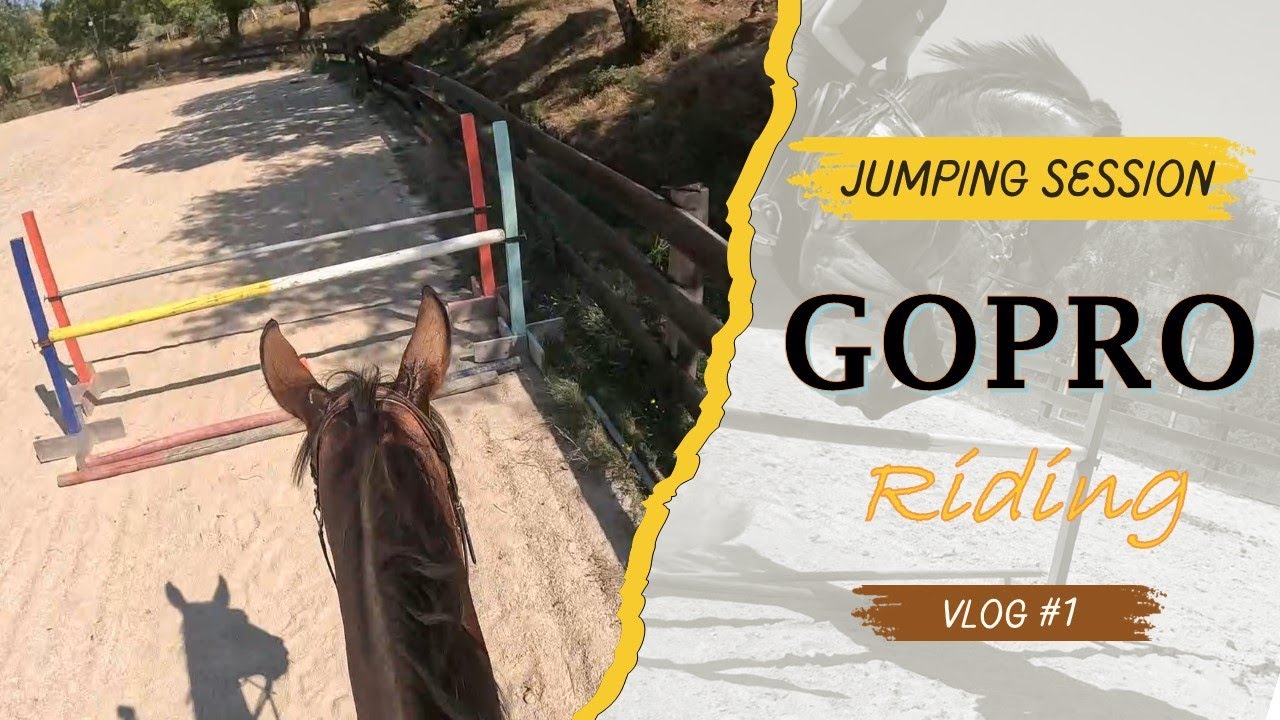 GOPRO Show Jumping Lesson POV | ASMR Sounds | Ride with me