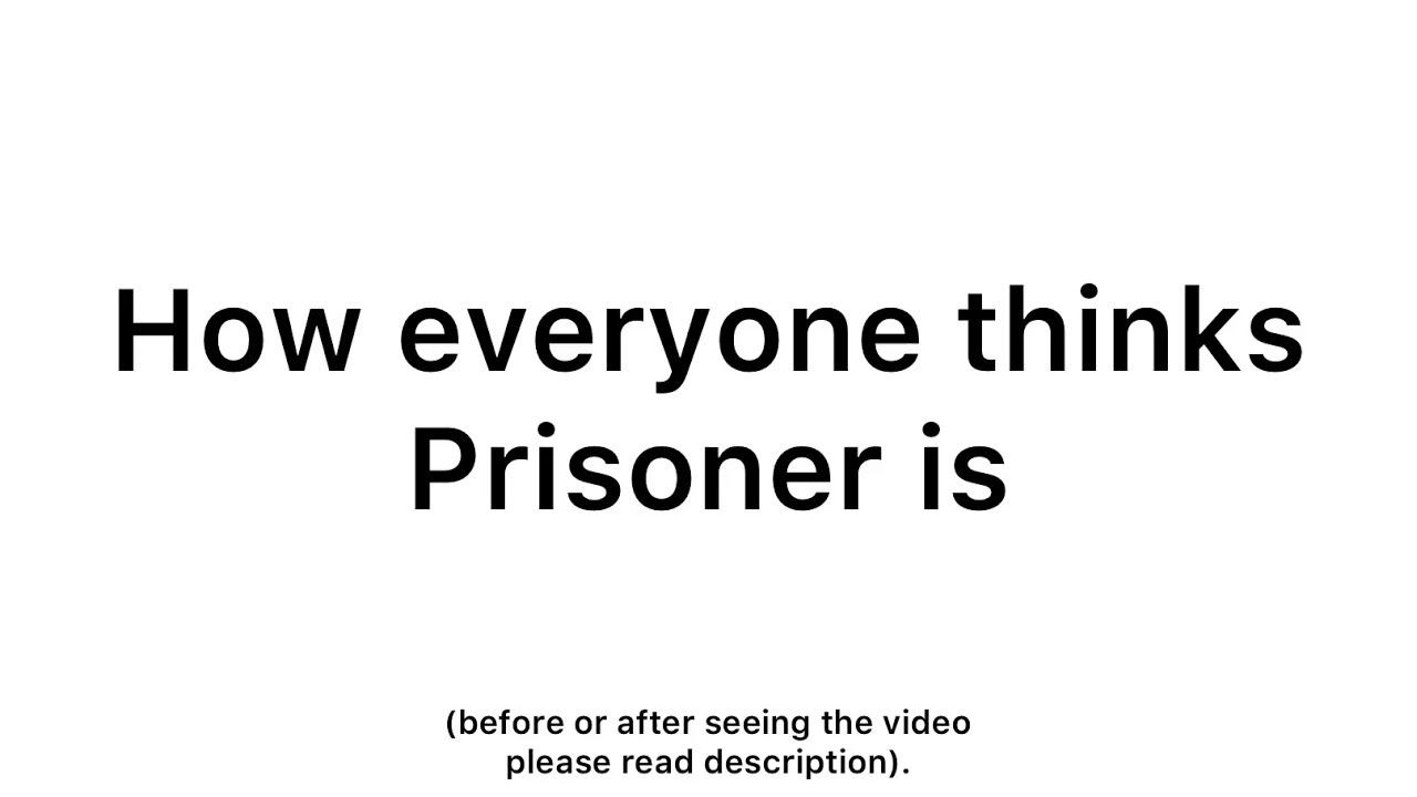 How everyone thinks Prisoner is | Identity V animation