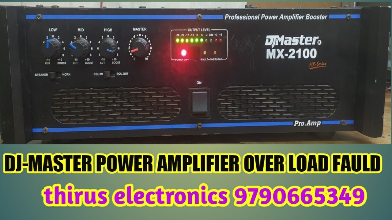 DJ master MX-2100 watts amplifier fauld thirus, electronics