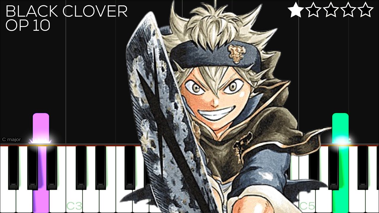 Black Clover OP 10 -  Black Catcher | EASY Piano Tutorial