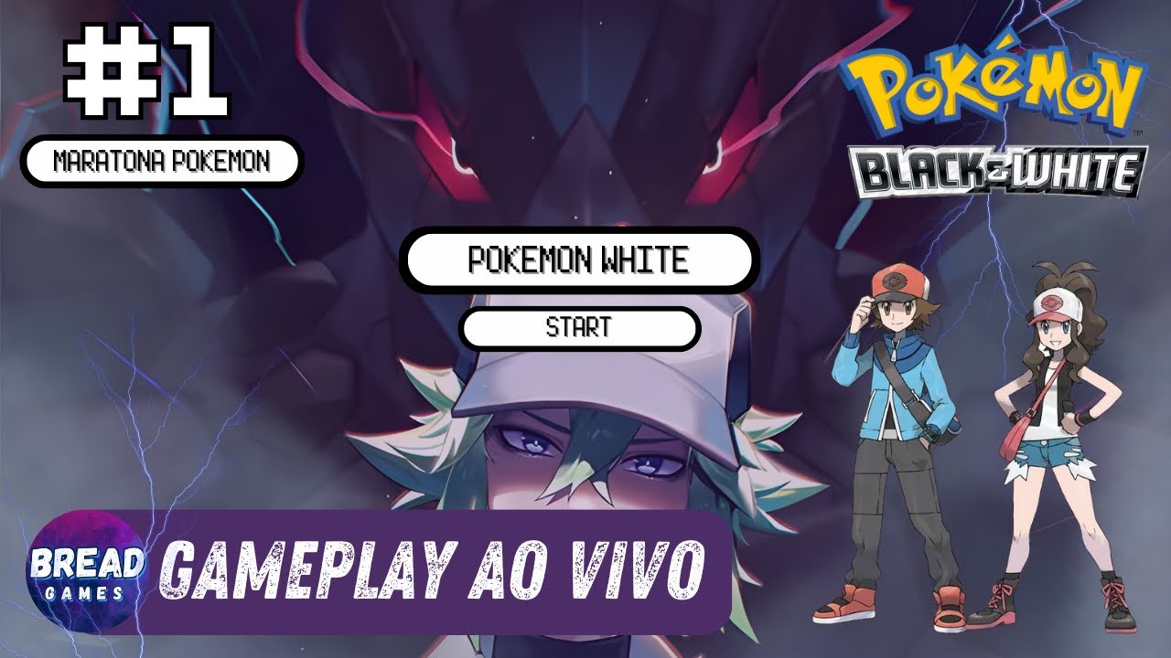 [HORIZONTAL] ZERANDO TODOS OS POKEMONS: POKEMON WHITE (DS) #1 | MARATONA POKEMON #live #pokemon