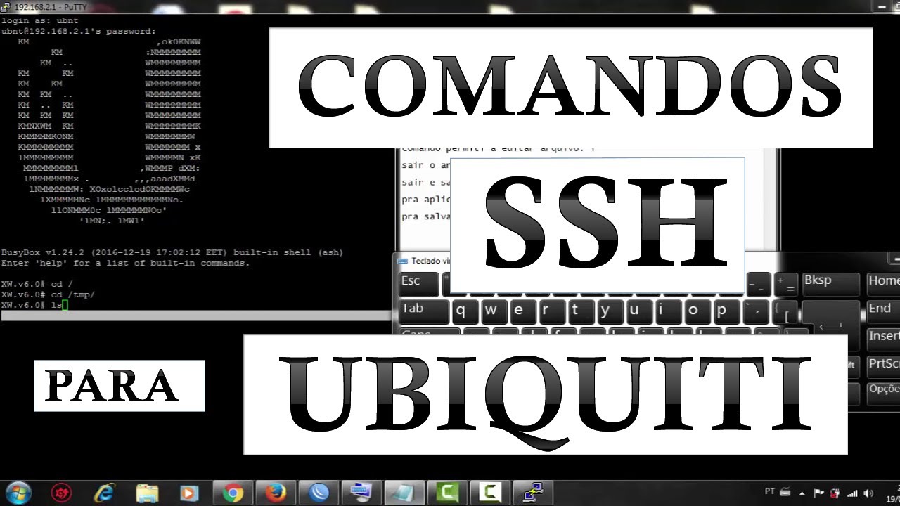 Comandos SSH para ubiquiti, airgrid M5, NanoLoco, LiteBeam, NanoBriged...