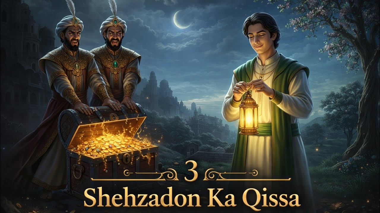3 Shehzadon Ka Imtihaan | Lalach Ka Anjam | Islamic Moral Story | The Honest Prince||