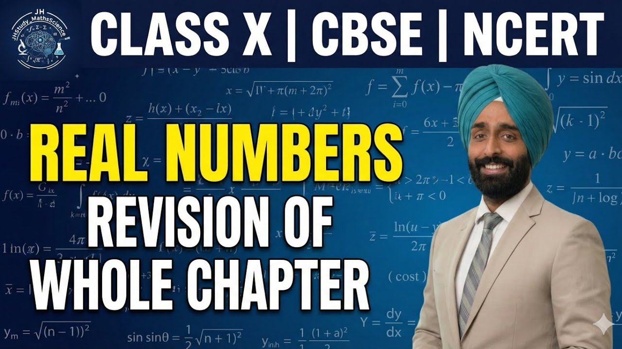 Class 10 Maths Chapter 1 | Real Numbers Full Revision | CBSE Board Exam 2026