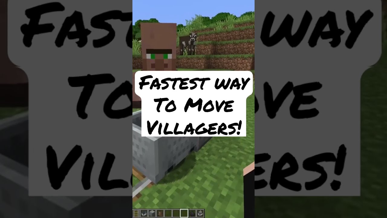 Minecraft | Fastest Way to Move Villagers 