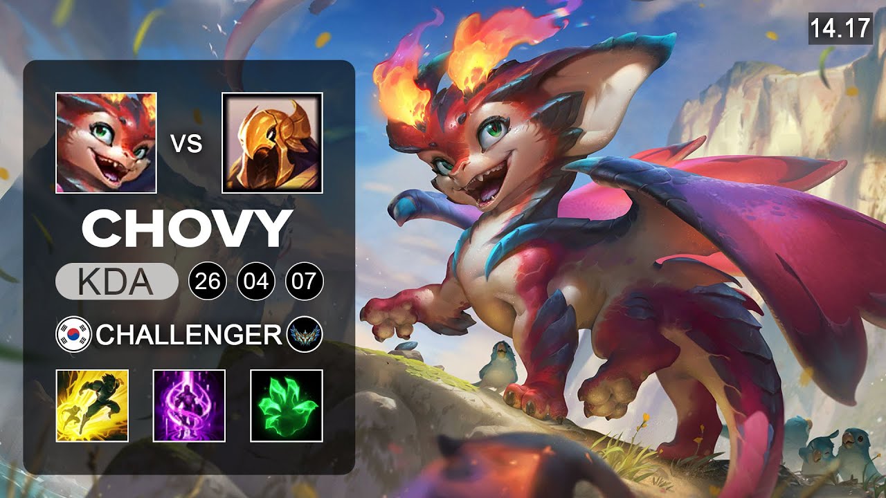 Chovy Smolder vs Azir Mid - KR Challenger - Patch 14.17 Season 14