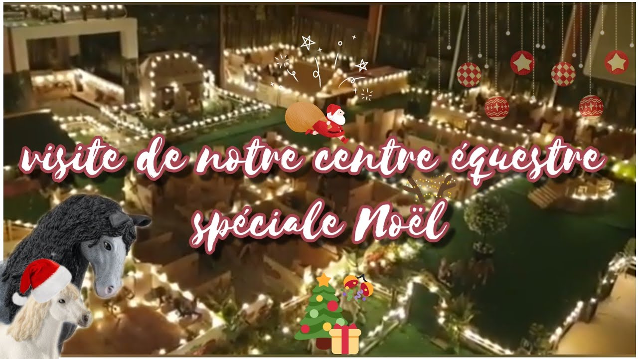 Visite du centre équestre schleich spéciale Noël 🎅