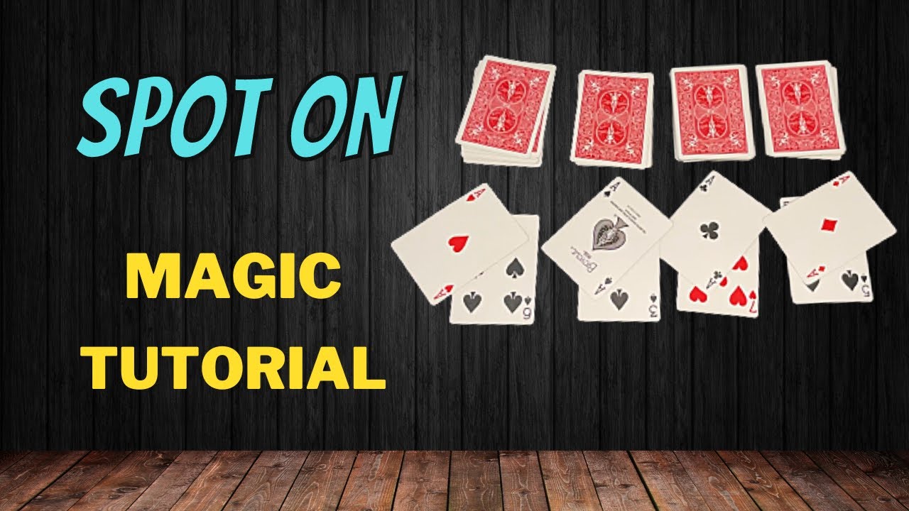 Spot On - Easy Beginner Way To Find The Four Aces - Magic Card Trick Tutorial