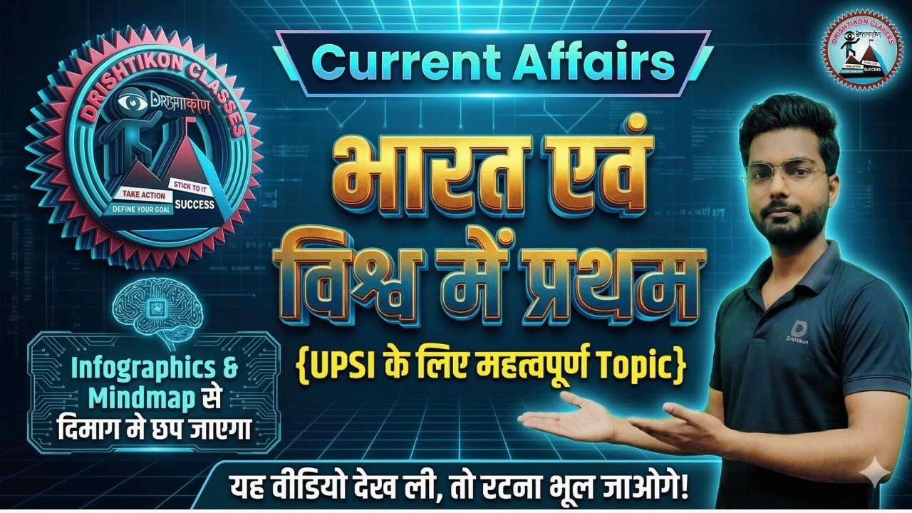 Current Affairs 2026 | भारत और विश्व में प्रथम | UPSI, UPP, Lekhpal, UP Police, RO/ARO Exams