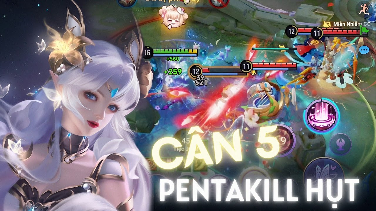 Quốc phục Điêu Thuyền bay múa CÂN 5, pentakill hụt vẫn khiến đối thủ tan biến !!! 😈