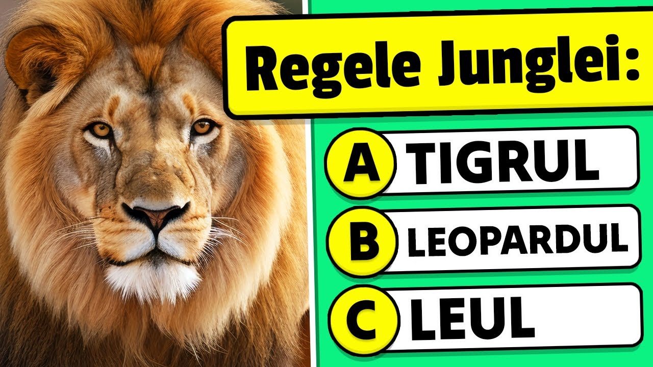Cât de bine îți cunoști ANIMALELE? 🦁🐧✅ Test de Cultură Generală