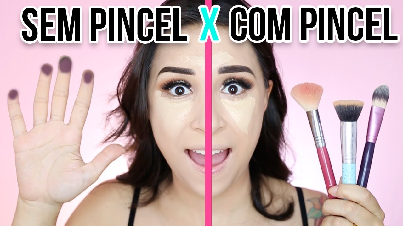 MAQUIAGEM COMPLETA SEM PINCÉIS | USANDO SÓ OS DEDOS