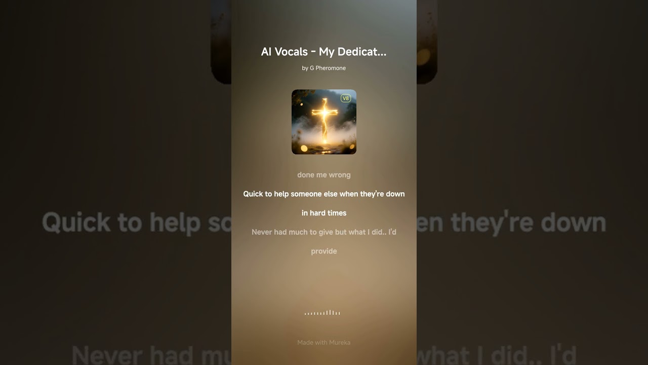 Ai Vocals #2- My Dedication - G Pheromone #music #gospel 