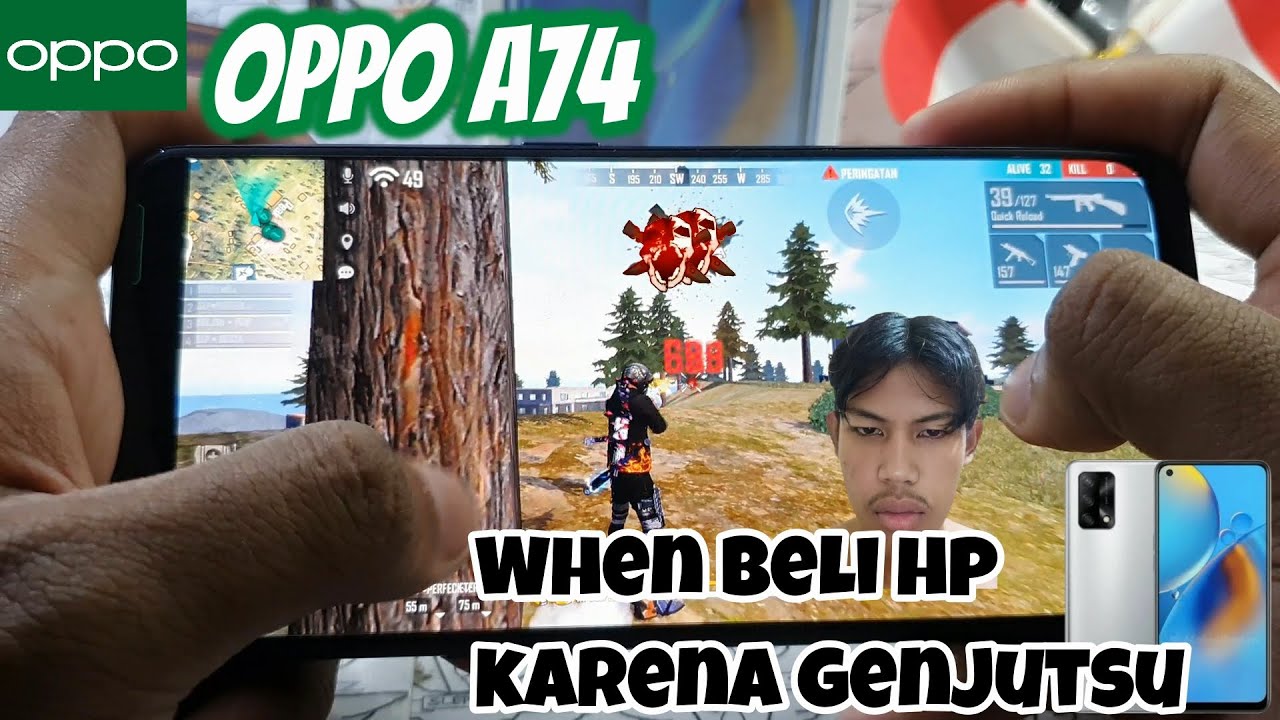 OPPO A74 Ram 6Gb Test Free Fire Gameplay || Handcam || SD 662 (11nm) || Li-Po 5000 mAh
