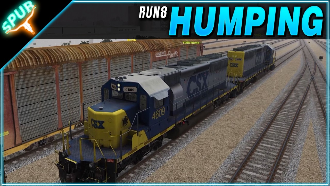 Run 8 Train Sim: Humping a Massive Cut at Rice Yard