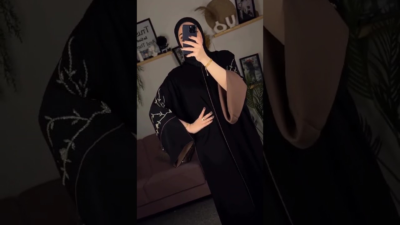 Imported Nida Fabric front Close pattren burqa 