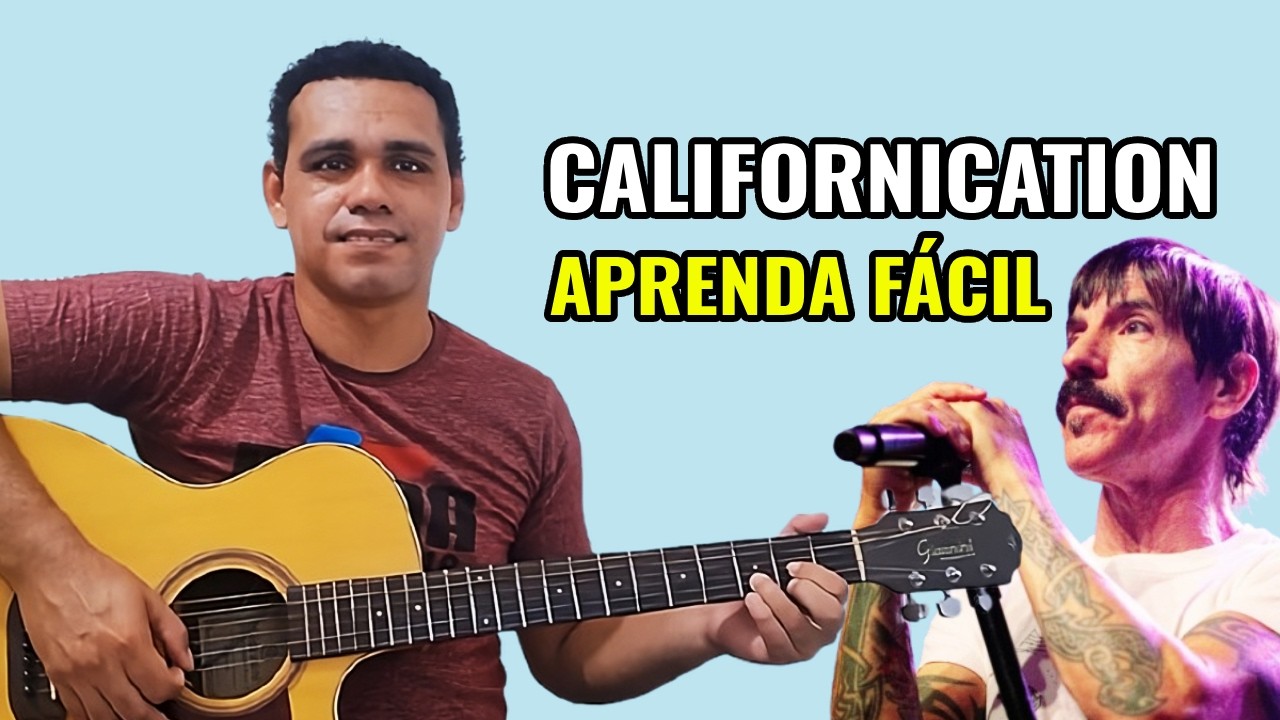 Como tocar Californication Red Hot Chili Peppers solo fácil no violão para iniciantes
