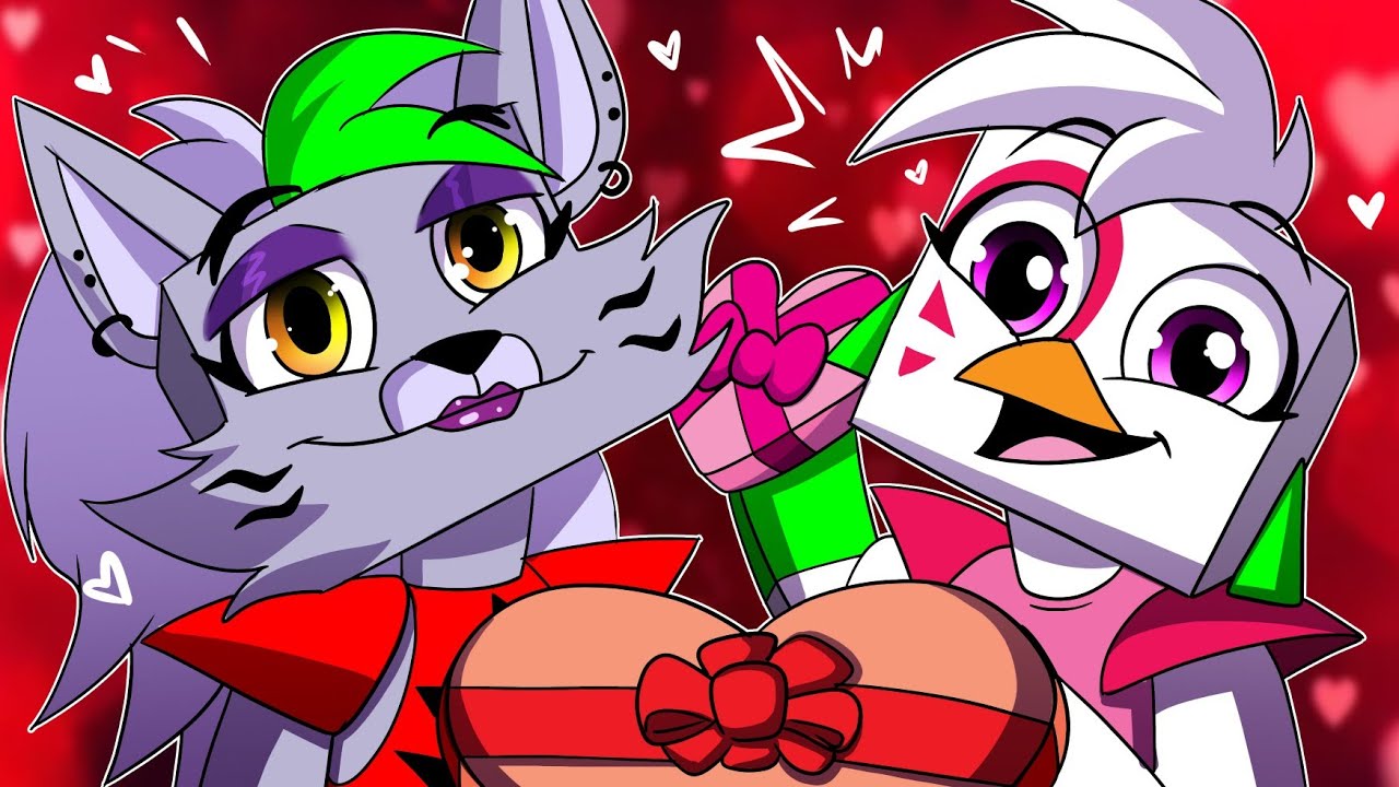 Its a Glamrock Valentines! In Minecraft Security Breach Rp!