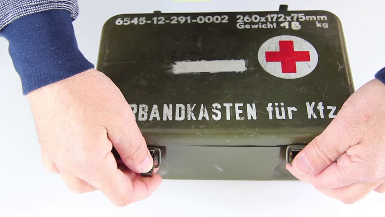 Flohmarktfund: Alter KFZ-Verbandskasten der Bundeswehr