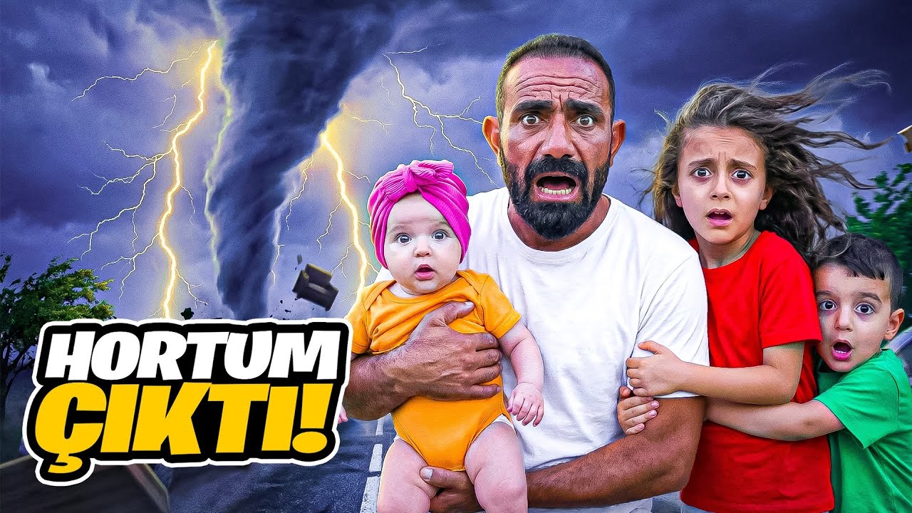 HORTUM ÇIKTI BÜYÜK FIRTINA KOPTU!!!POYRAZ ELİF DIŞARDA KALDIK!!!