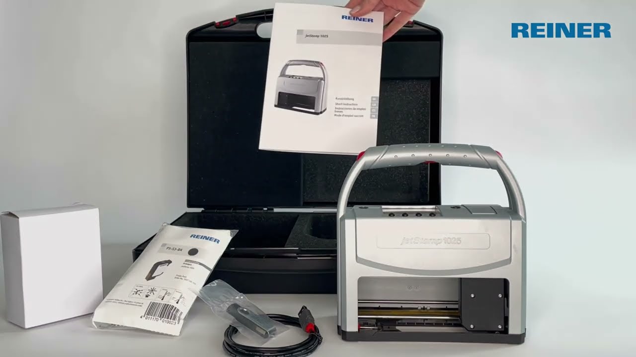 Handheld inkjet printer - jetStamp 1025 - Unpacking