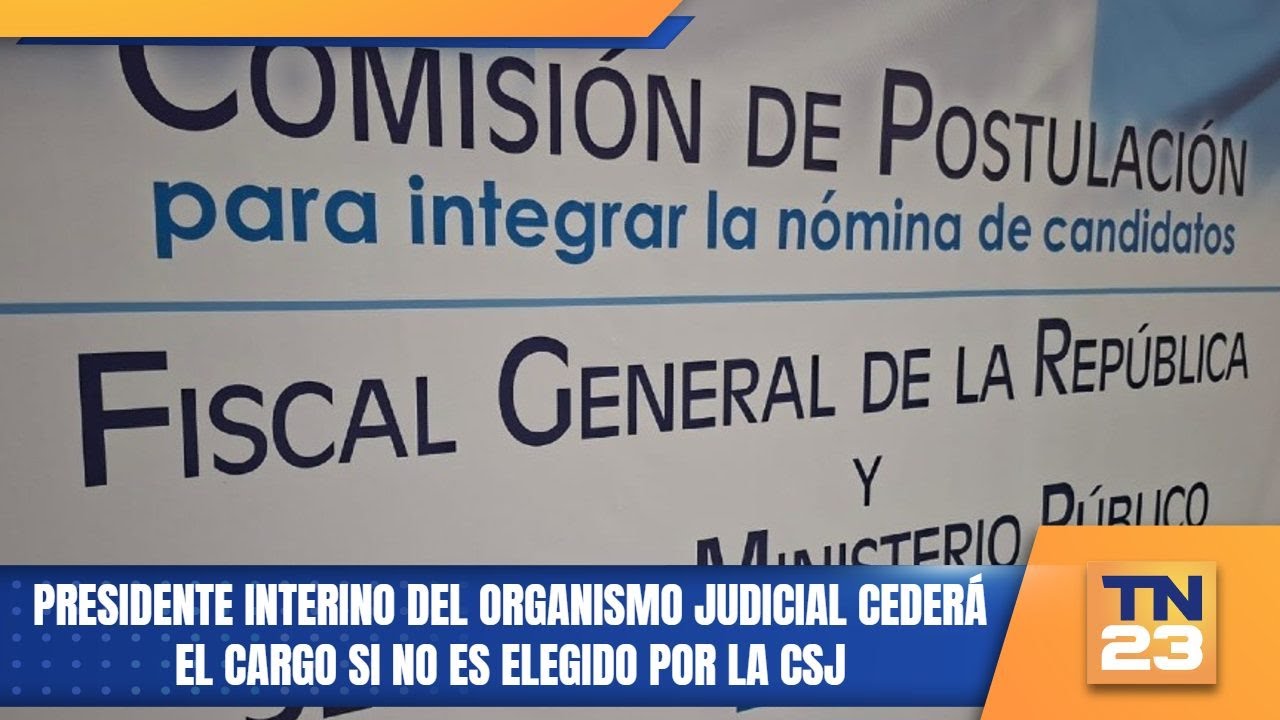 Presidente interino del Organismo Judicial cederá el cargo si no es elegido por la CSJ