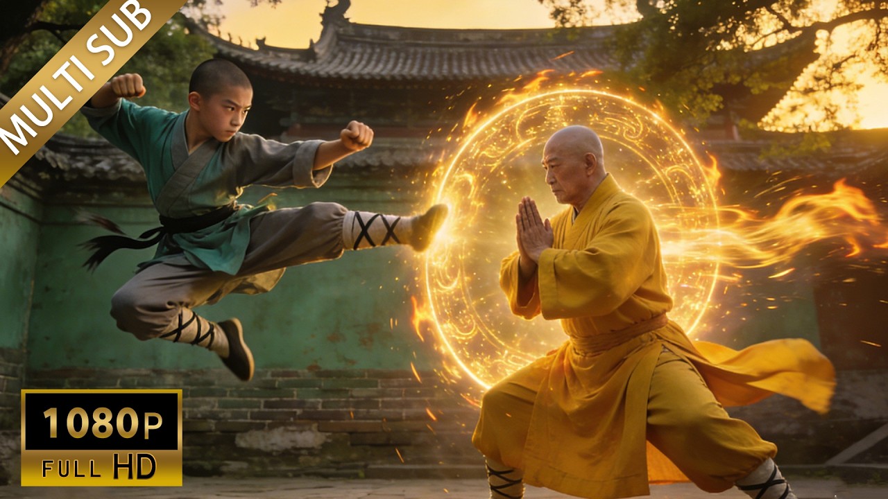 无名功夫小子深藏不露， 登上生死擂挑战少林三大神僧，狂虐对手！#kungfu #movie #功夫 #李連