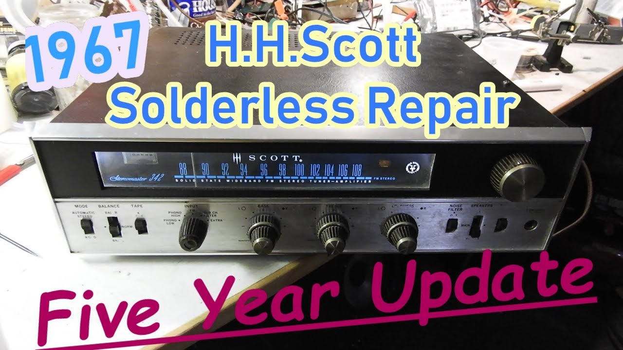 H.H. Scott Stereomaster 342 - Solderless Repair - 5 Year Checkup