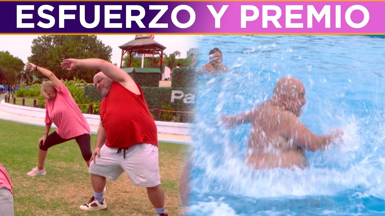 Se mataron haciendo gimnasia y tuvieron su merecido premio: pileta libre en un día nublado