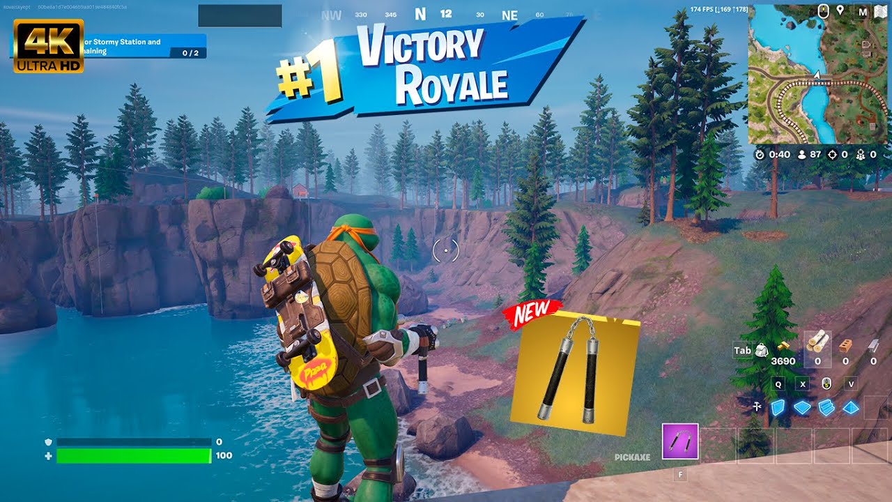 !!New Mythical Nunchaku!! (Michelangelo) Fortnite Chapter 5 Season 1