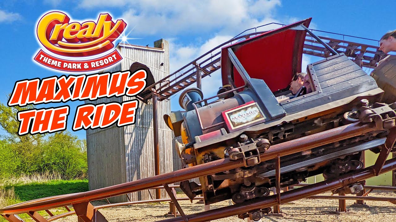 Maximus Rollercoaster Back Row POV at Crealy Theme Park (Aug 2023) [4K]